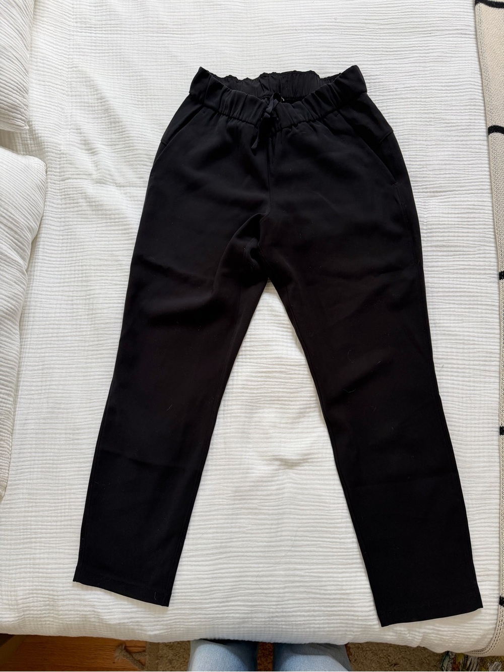 Lululemon athletica Black Straight Leg Travel Pants